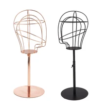 2-Pack регулируемый металлический проволочный держатель манекен голова манекена модель подставка для очков шляпа Кепка бейсболка шлем парик дисплей хранения