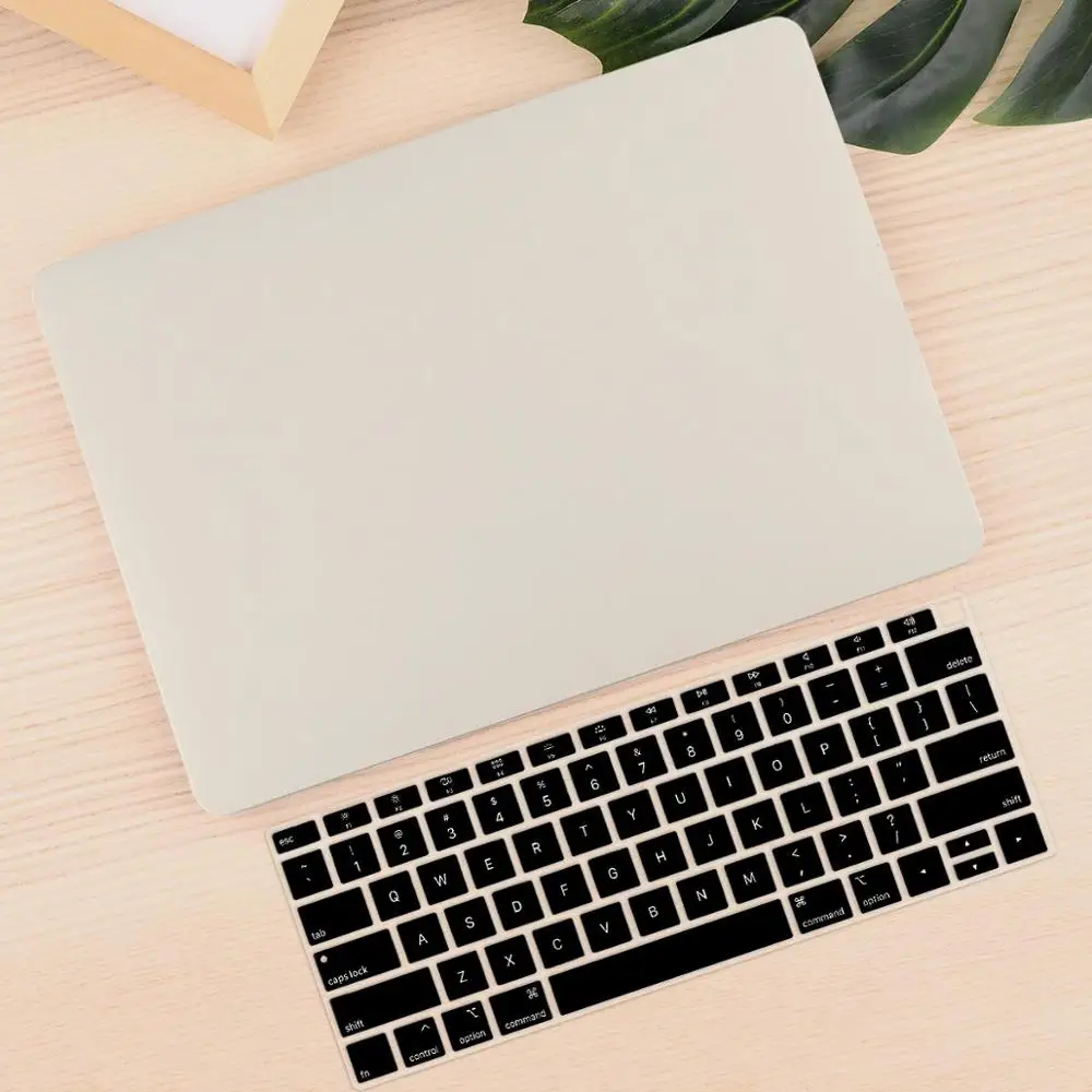 Чехол для ноутбука 4 в 1 для MacBook Air 11, 13 дюймов и Pro retina 13,3, 15,,,, кристально Матовый Жесткий чехол для клавиатуры - Цвет: Stone