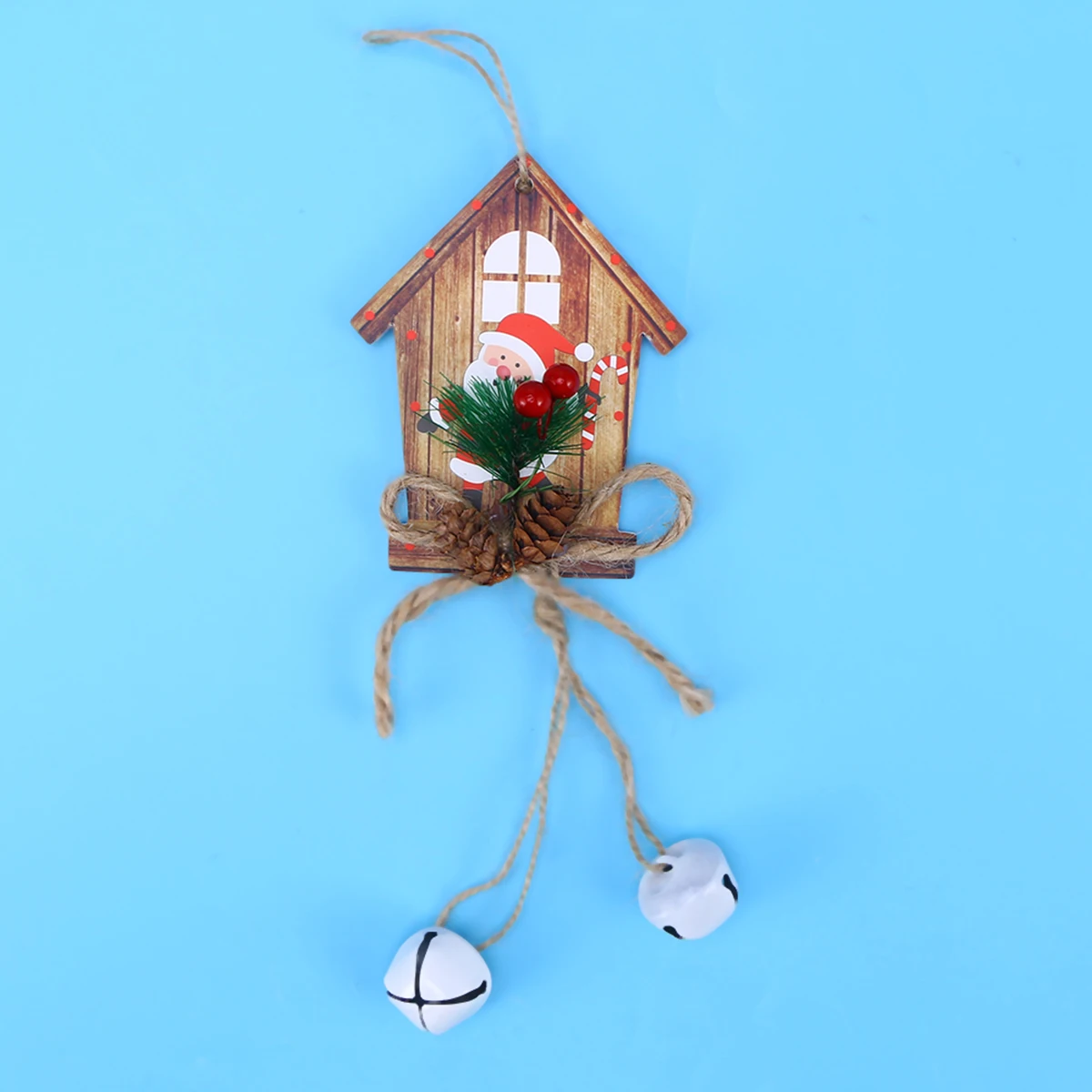 4PCS Christmas Tree Decor Pendant Hanging Ornament New Year Christmas Decoration Cartoon Shape Wind Chime Pendant For Home