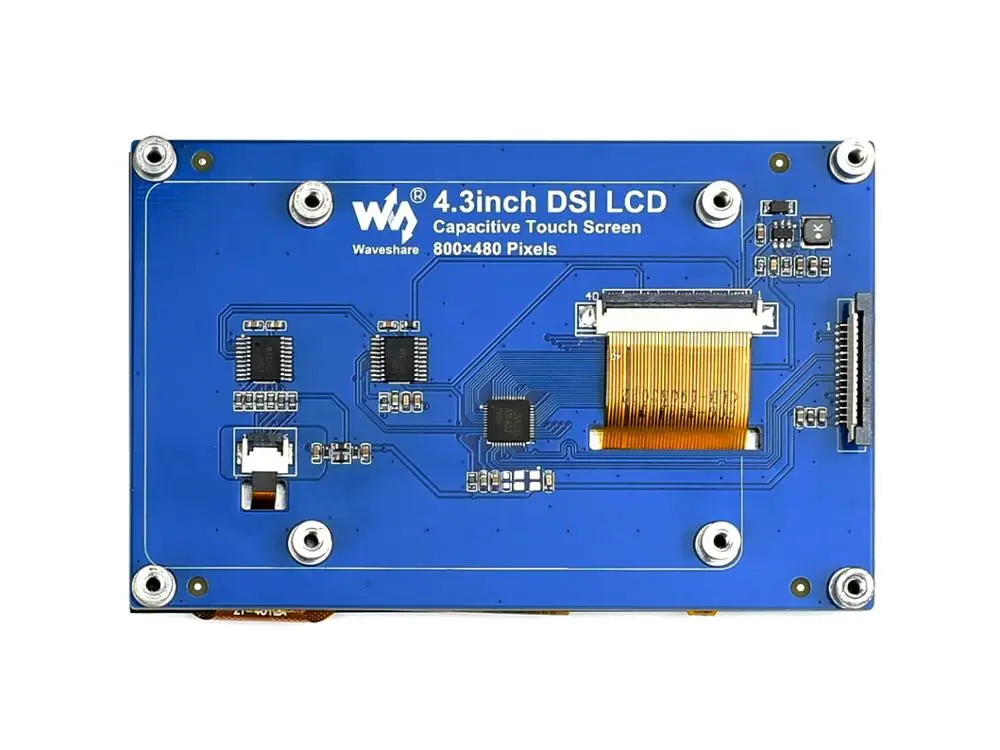 Waveshare 4.3inch Capacitive Touch Display for Raspberry Pi, 800*480, IPS  Wide Angle, MIPI DSI Interface
