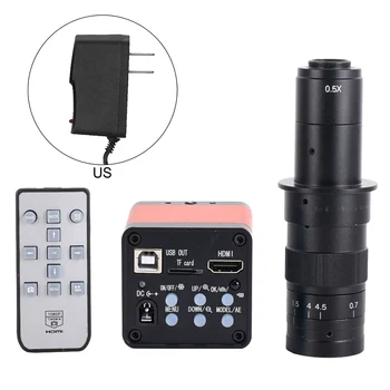 

48MP Microscope Camera 2K HDMI Industrial Microscope Digital Video Camera for Industry 180X FKU66