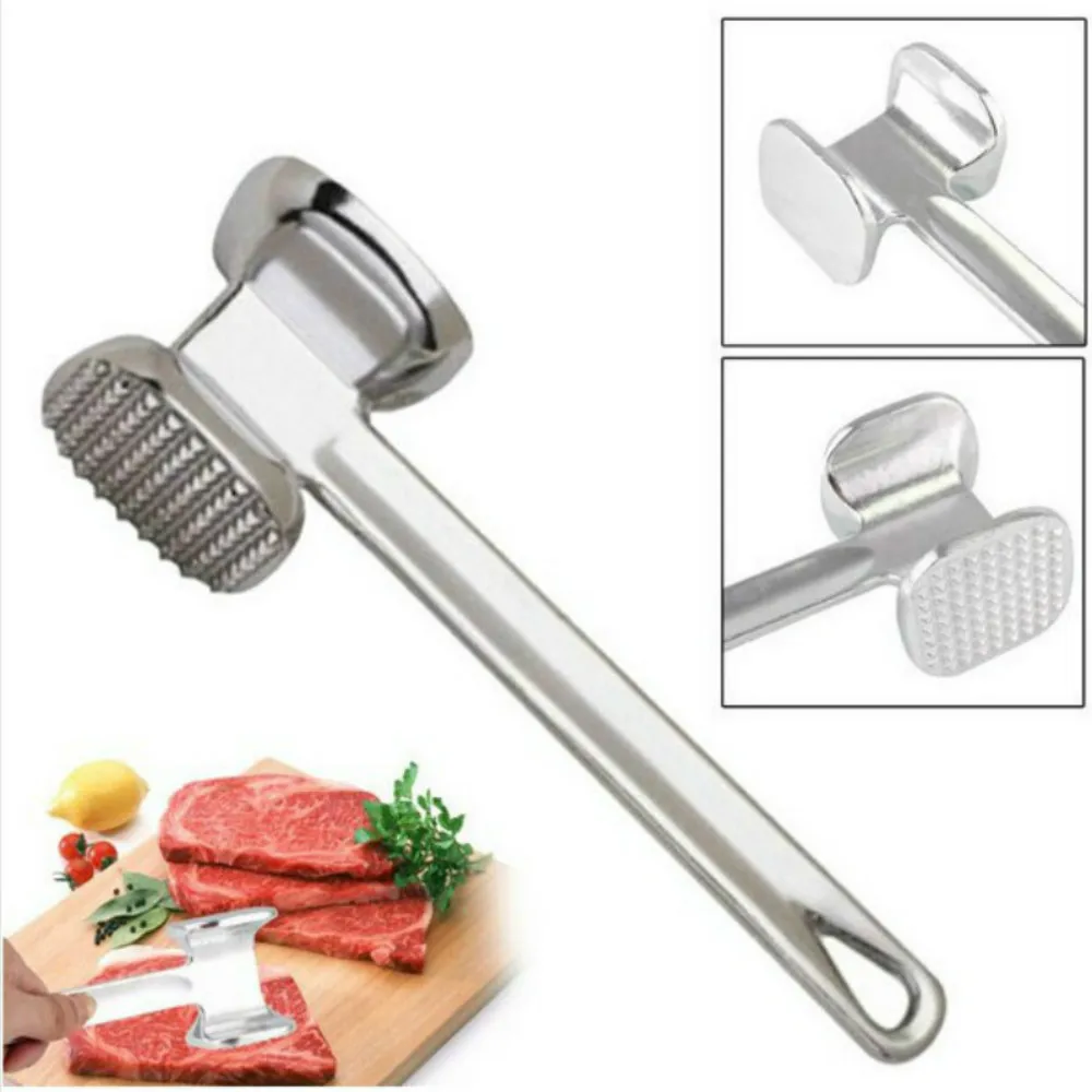 Best 1PCHousehold aluminum alloy beat broken pork chops minced meat mold steak hammer loose meat hammer WJ10269