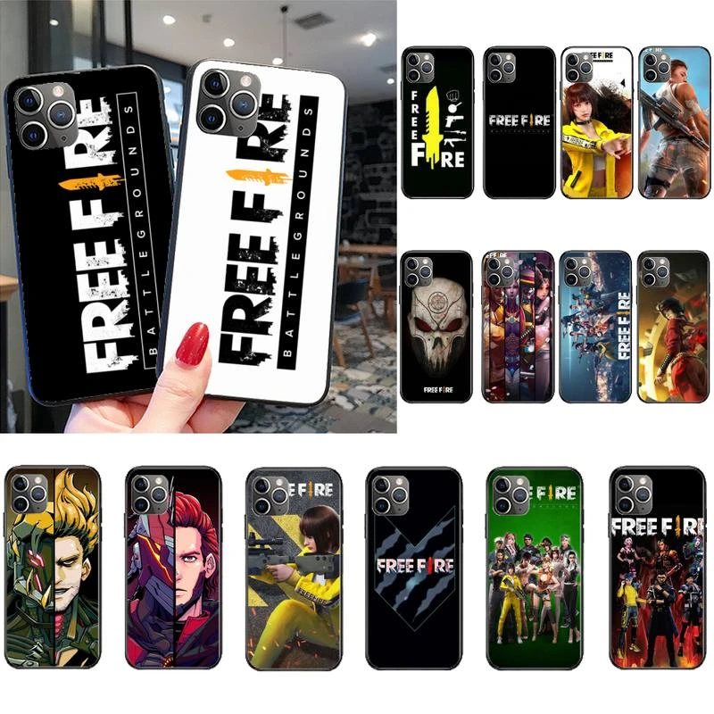 Free Fire Game Phone Case for iPhone 11 12 mini pro XS MAX 8 7 Plus X XS XR iphone 7 silicone case