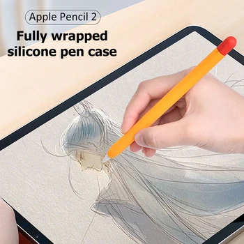 

Protective Safety Case For Apple Pencil 2 Anti-lost Anti-Shock Slilicone Sleeve Cover For iPad Tablet Touch Pencil 2 Kits Bags