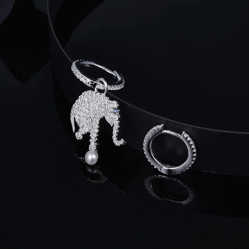 

Free shipping A-gift jewelry Zircon Elephant earrings for women tassel earring ladies 2020 indian Jewelry gift girls