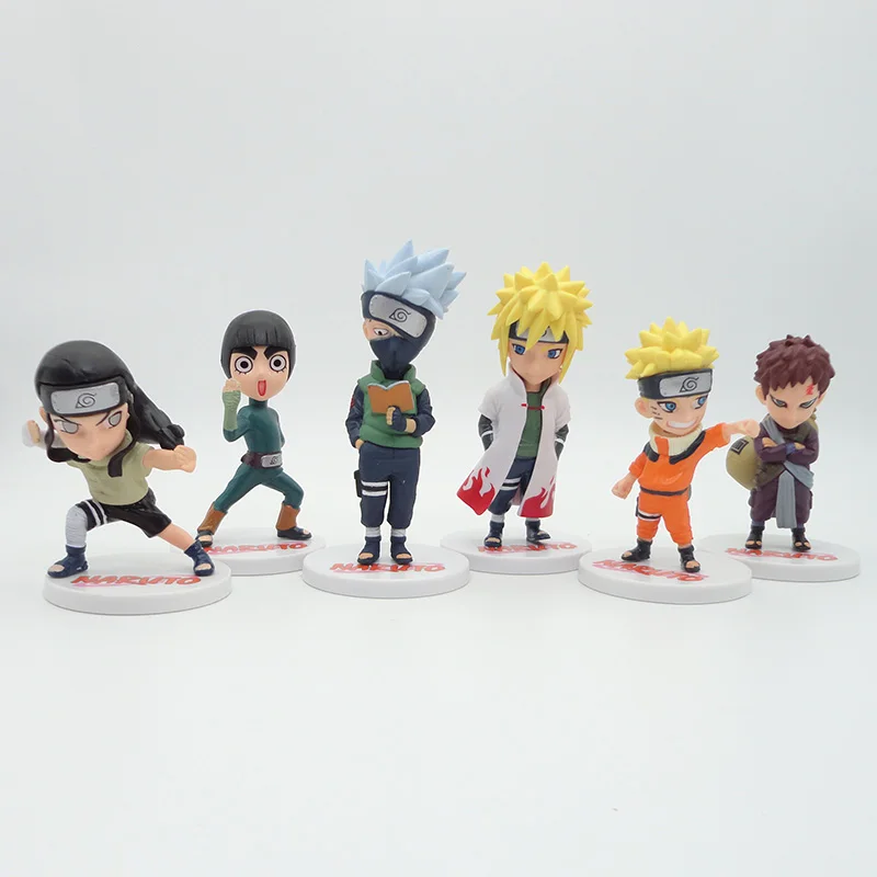 Фигурка из аниме масштаб 1/10 нарисованная фигурка Namikaze Minato Kakashi 6 шт./компл. мини