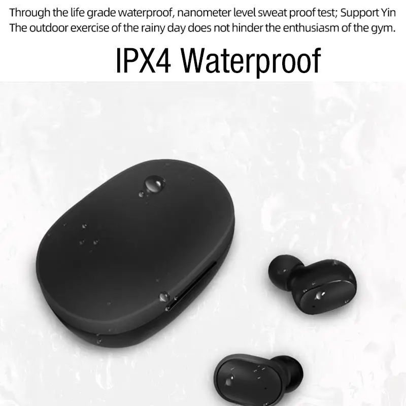Kuulee Bluetooth Headsets for Redmi Airdots Wireless Earbuds 5 0 TWS Earphones Noise Cancelling Mic for Xiaomi iPhone Huawei
