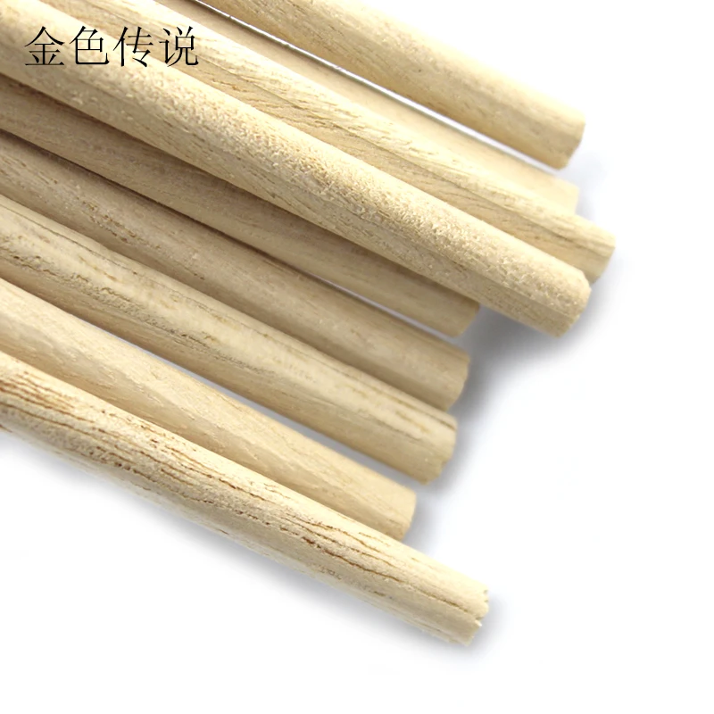 

Irregular Tongmu stick 6mm*1 m DIY manual model assembling material long wooden rod shaped fittings 10 roots