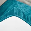 Velvet sofa seat cover cushion cover thick Jacquard solid soft stretch sofa slipcovers funiture protector 5