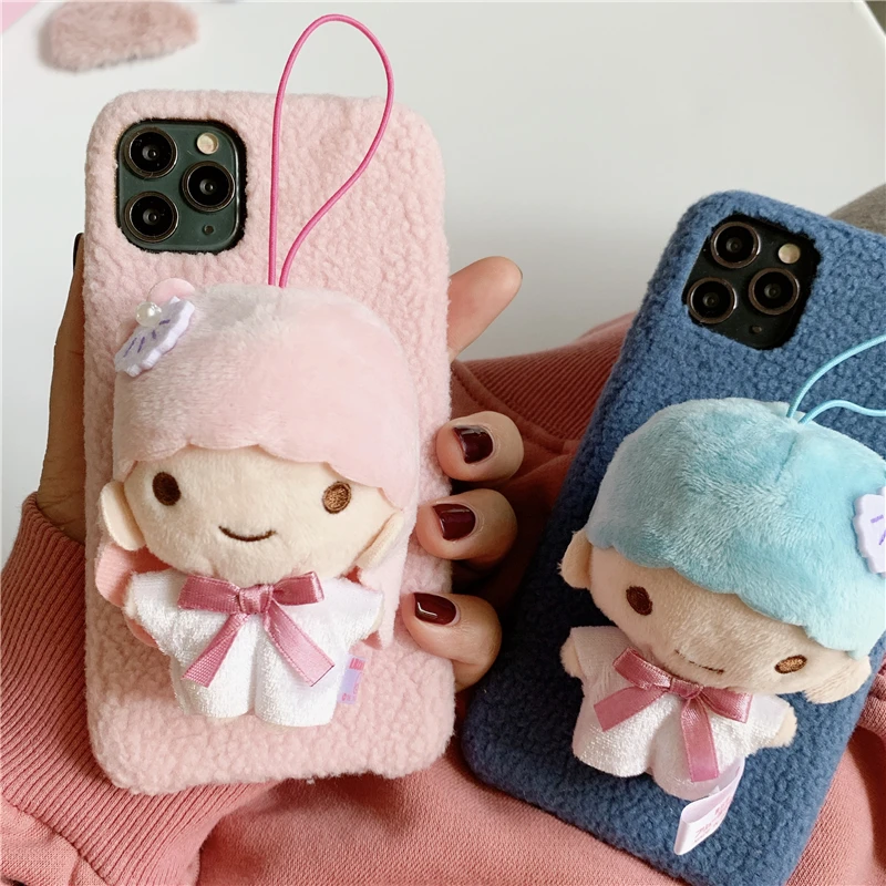 Для iphone 11 pro милый мультфильм Винни поросенок теплый плюшевый питомец кукла мягкий чехол для iphone XS Max XR X 6 6S 7 7p 8 plus Dumbo чехол