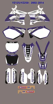 

3M Stickers Motorcycle YZ 125 250 02-14 GRAPHICS Decos For Yamaha YZ125 YZ250 2002 03 04 2005 06 2007 08 09 2010 2011 12 13 2014