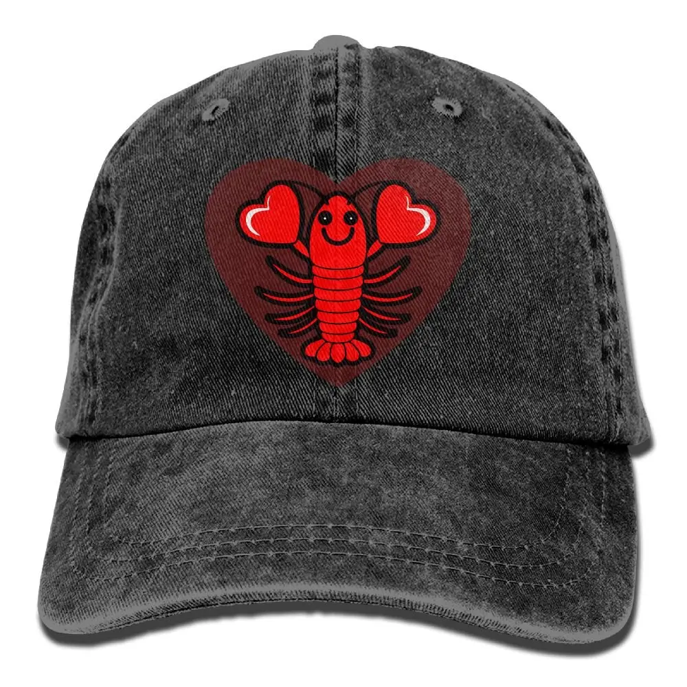 TSDFCSports джинсовая кепка Love Lobster Мужская бейсболка s Потертая джинсовая кепка