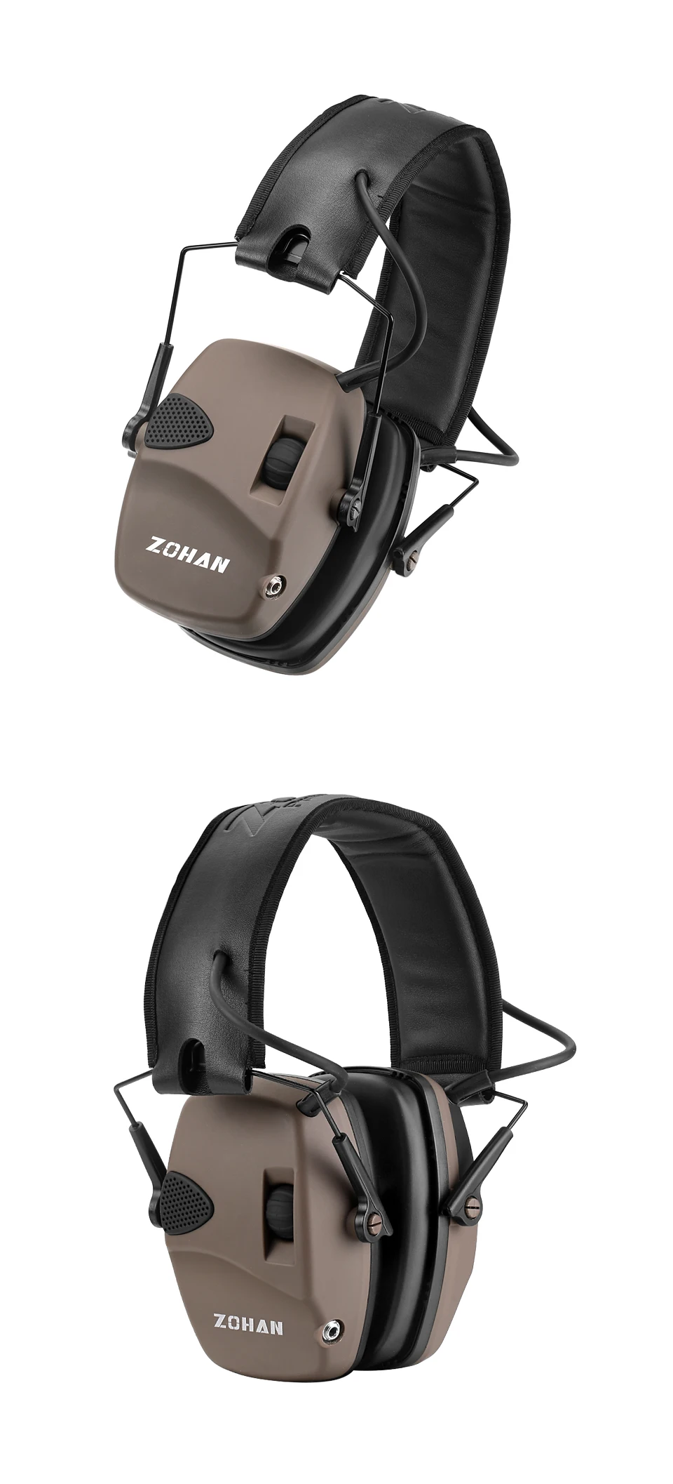 ZOHAN electronic hearing protection shooting Earmuffs Ear Protection Hunting protective Anti-noise headphone for women ear muff