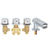 Bathtub Faucet Split 2 Way Divide Waterfall Triple Handle Brass Switch Control Valve Bathroom Cabinet Shower Room Mixer 1