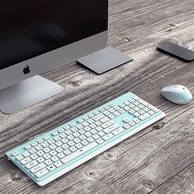 2.4G wireless keyboard and mouse combo set is suitable for laptops