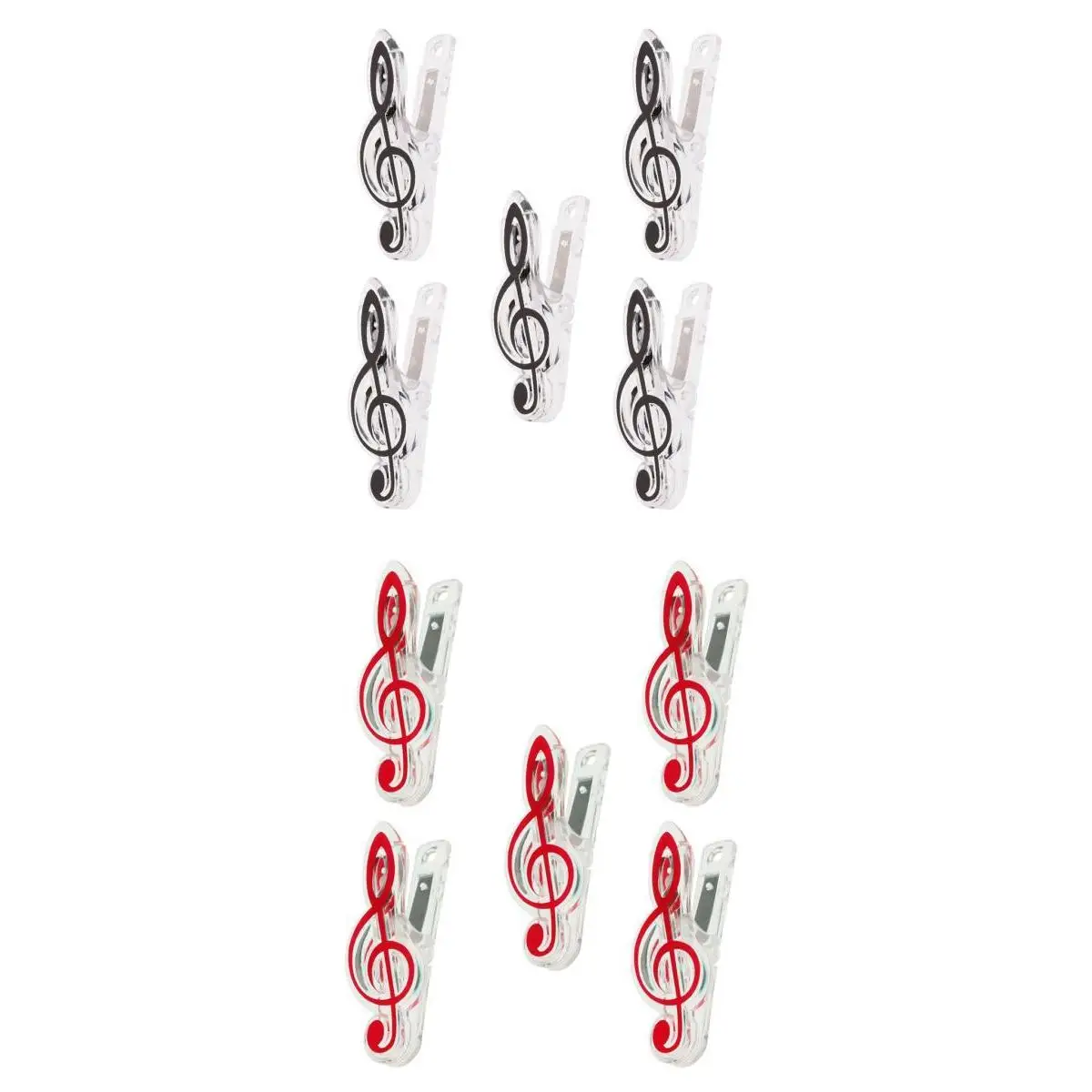10 Pcs of Pack Music Book Page Music Score Clip Music Stationary for Book