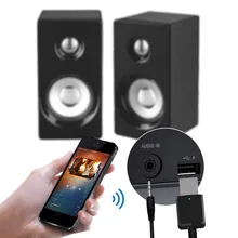 Портативный 2 в 1 Bluetooth 5,0 передатчик приемник 3,5 мм AUX USB беспроводной стерео аудио адаптер для домашнего автомобиля