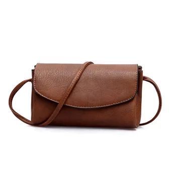 

Vintage Fashion Soft Pu Leather Women Bag Double-pocket Small Square Bag Solid Shoulder Bag Female Messenger Bag Purses