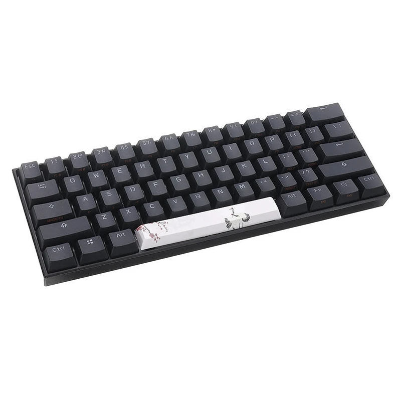 PBT Space Keycaps механическая клавиатура DIY Keycap(6.25U Space Keycap)-красно-коронный кран