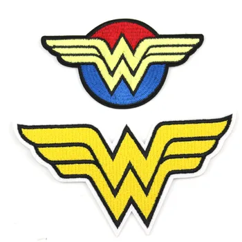

Cartoon Wonder Woman heros patch Embroidered Iron Patches For Clothing DIY Kids Clothes Bag hat Garment Badge Stickers wholesale