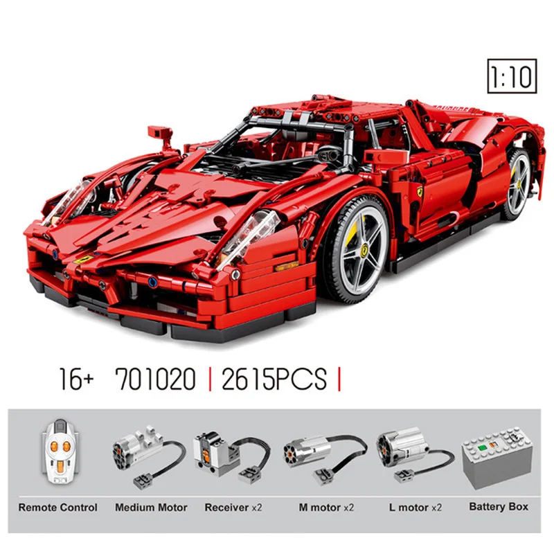 Italia famous horse logo Ferra 2.4Ghz rc super sport car 1:10 scale Enzo build block model radio remote control toy collection | Игрушки и