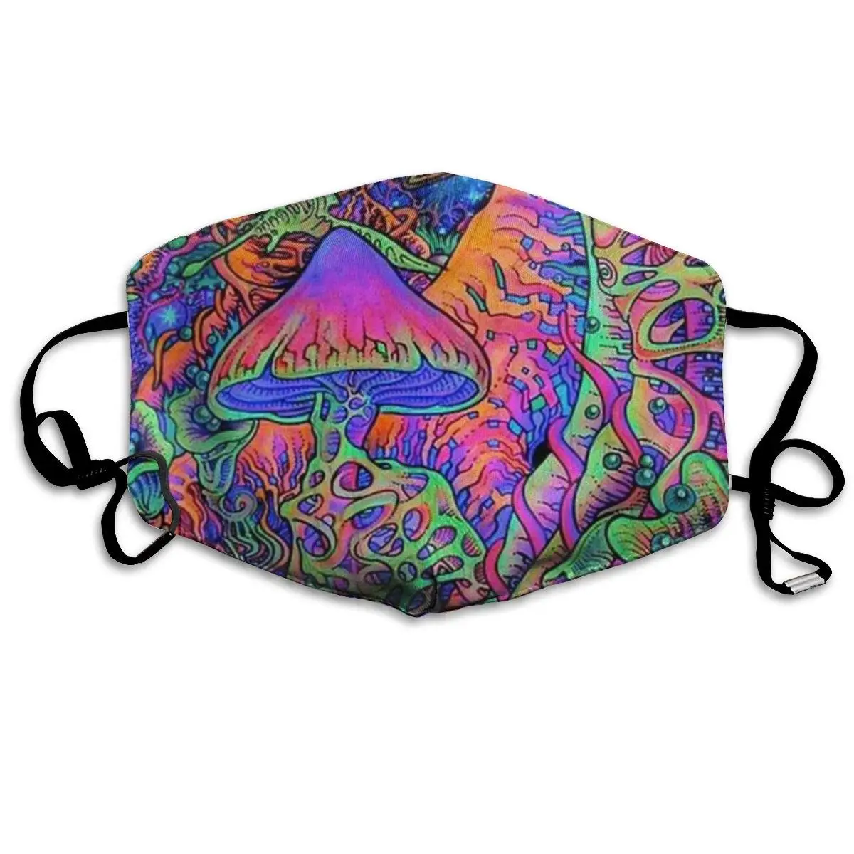

Garde Art Studio Mask Can Be Washed Reusable Mouth Mask, Funny Anti-Dust Face Masks, Trippy Smoke Mushroom Ski Cycling Camping
