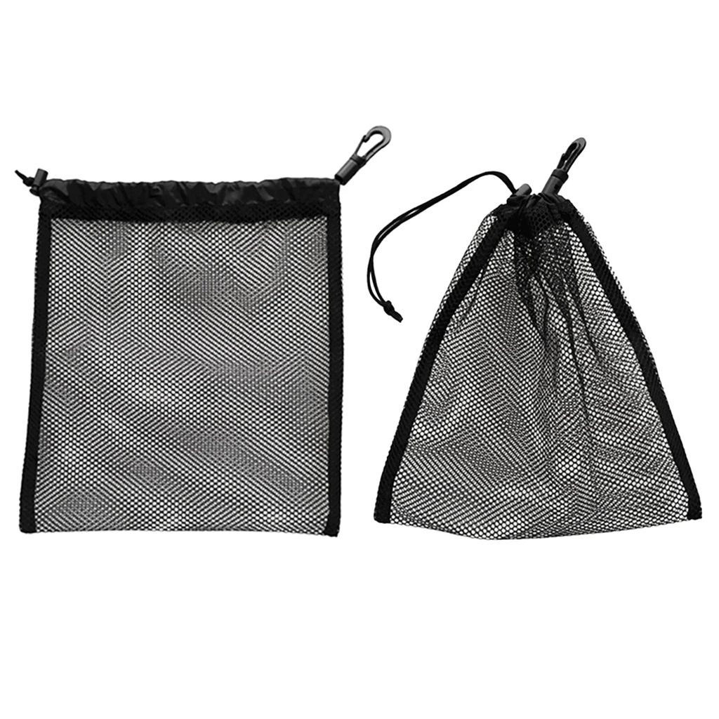 2 шт. черный легкий сетчатый мешок на завязках сумка для белья мячей гольфа футляр