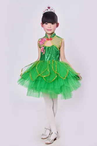 Детский день Жасмин танцевальные костюмы маленький Лотос стиль цветок фея Мальчики Лотос пруд лунный свет лотос танец - Цвет: 4