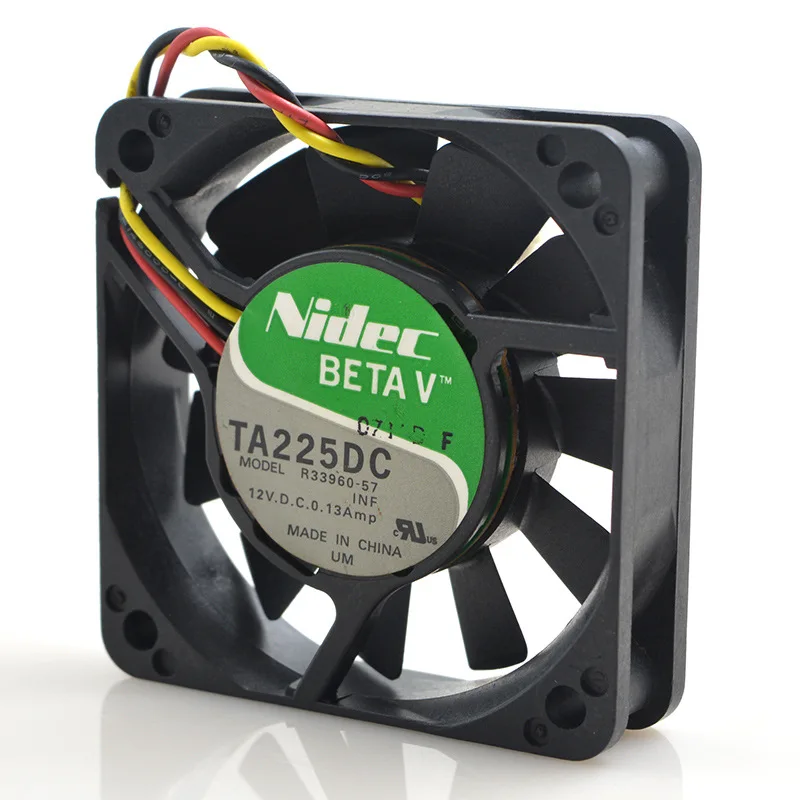 Для Nidec 6 см 12 В 0.13A R33960 двухшаровой сервер бесшумный корпус тепловыделитель