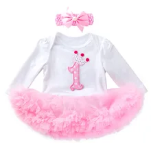 

Dress for Girl Baby Christening Gown First 1st Birthday Party Girl Baby Clothing Toddler Long Sleeve Clothes