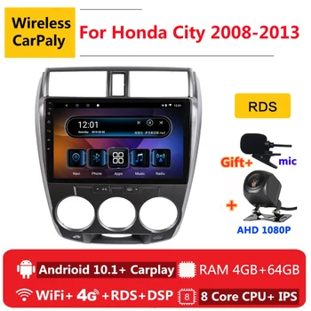 

2 din 8 core android 10 car radio auto stereo for honda City Grace 2008 2009 2010 - 2013 navigation GPS DVD Multimedia Player