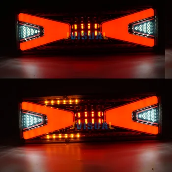 

Universal 24V Rear Tail Light trailer Warning Lights waterproof Flowing Signal Light lorry stop brake reversing traffic lamp