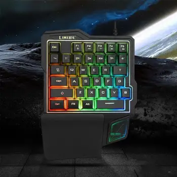 

One-handed Mechanical Feel 35-key Light Mobile Phone Tablet Stimulates Eating Chicken Game Keyboard
