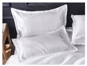 

2PCS/SET Smooth Emulation Ice Silk Bedding Pillowcase Soft Satin Multicolor 48x74cm Solid Color Simulation Silk Pillow Case