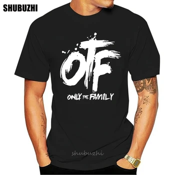 

Men Black T-Shirts Fashion Adult Tees Cotton Tops O-neck with Lil Durk Otf Pattern Printed