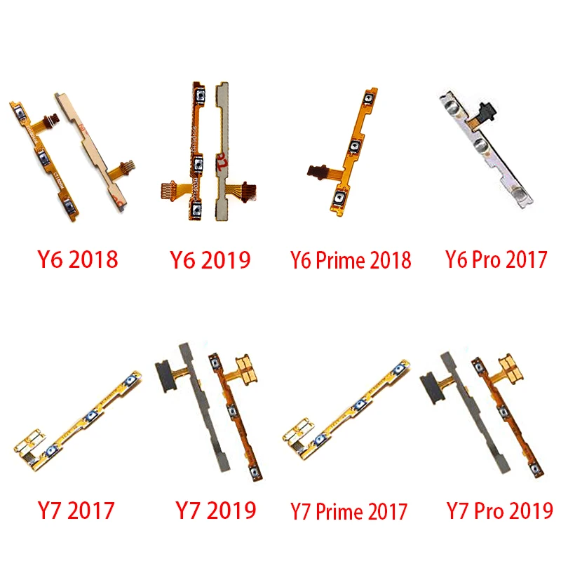 Гибкий кабель для Huawei Y5 Y6 Y7 Pro Y9 Prime 2017 2018 2019 кнопка регулировки громкости