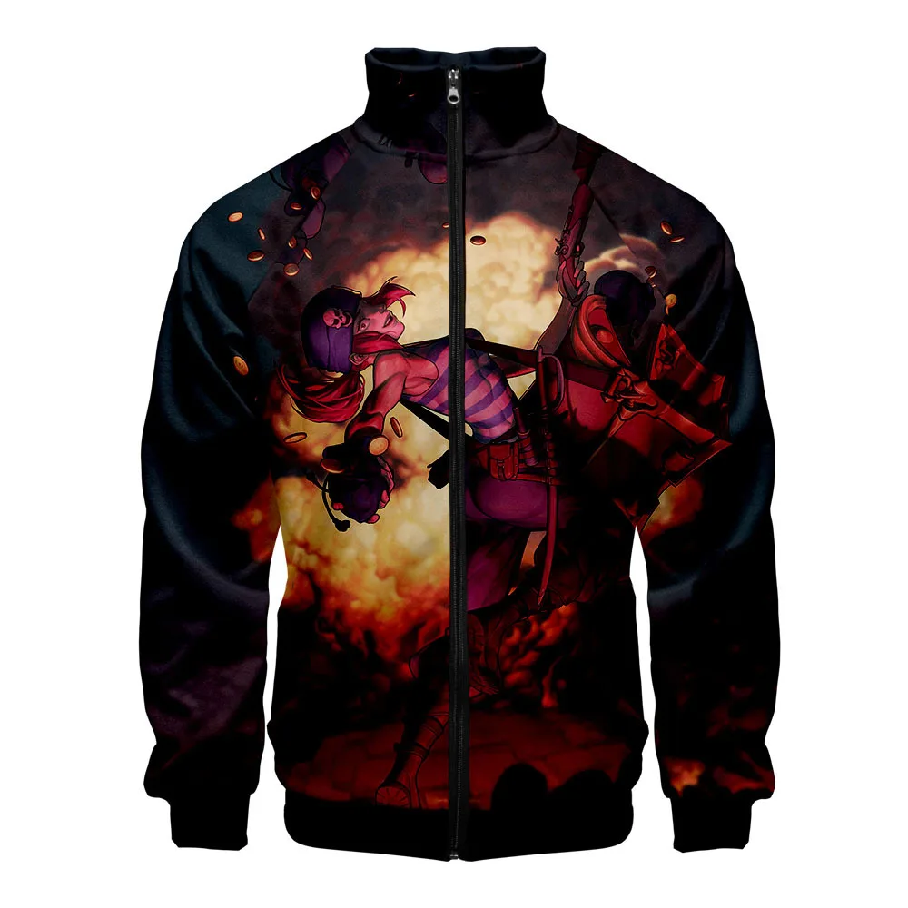 Blog Cartoon 3D Printing Jacket Men Women Harajuku Hip Hop New Hoodies Casual Stand Collar Zipper Sweatshirt Tracksuit Oversized