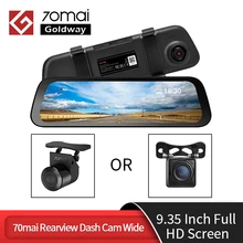 70mai – caméra de tableau de bord avec rétroviseur large, écran Full HD de 9.35 pouces, DVR 1080P 130 FOV 