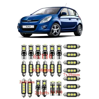 

Car Interior Led Light Kit For hyundai Atos Coupe Elantra Genesis Getz Grandeur i10 i20 error free t10 31mm 36mm 39mm 42mm