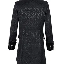 Стиль Европа и Америка Мужские жаккардовые пальто пара панк ретро униформа