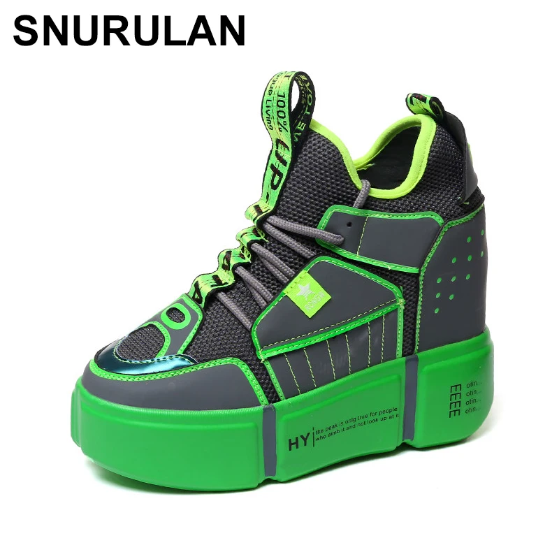 

SNURULAN Spring and autumn. New universal high-heeled shoes. Running casual shoes. Fashionable rhythm of street fashion. Mesh.