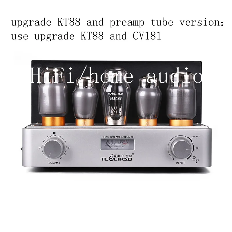

KT88 Class A Single-Ended Tube Amplifier KT88 T3 ， Bluetooth 5.0，output Power 10W / 20W，Input sensitivity: 500mV--2000mV