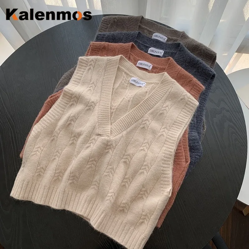 womens knitted work vest