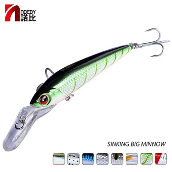 

NOEBY Fishing Lure minnow minnow sinking Trolling Lures 140mm 50g Treble Hooks Hard Bait 3D Eyes Leurre Dur Fishing Gear NBL9093