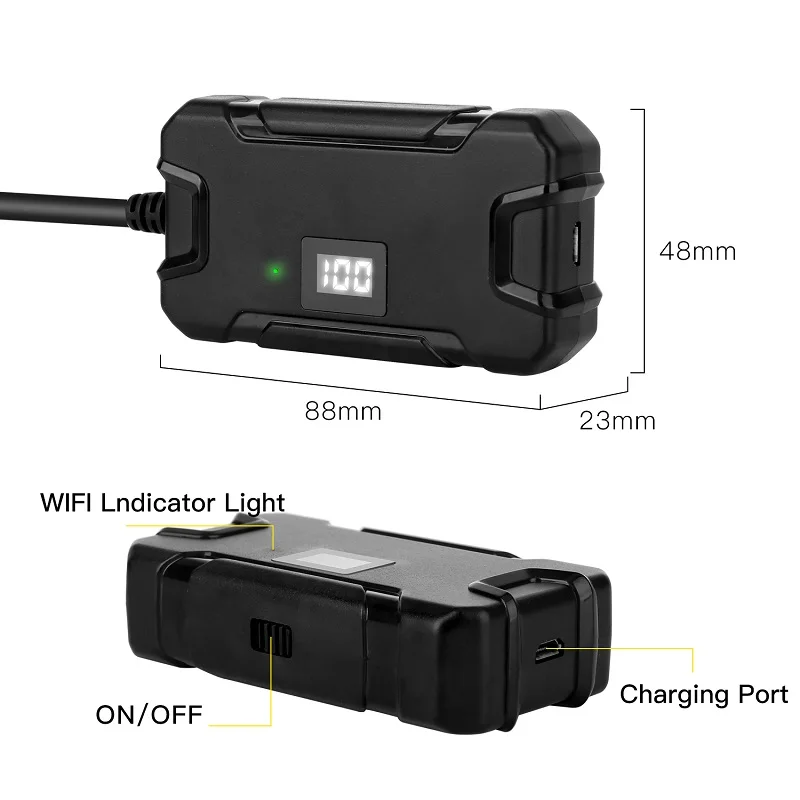 Y13 5,5 мм wifi эндоскоп камера экран дисплей HD1080p Водонепроницаемый 3,5 м/5 м/10 м инспекционный бороскоп для Iphone android телефон