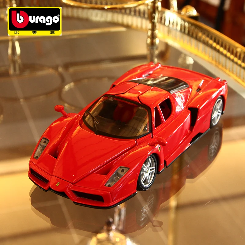 Bburago 1:24 Ferrari enzo Car Model Die-casting Metal Model Children Toy Boyfriend Gift Simulated Alloy Car Collection bburago model car ferrari gto spider 1 64 alloy diecast boys toy for kid carro racing children juguetes collection birthday gift