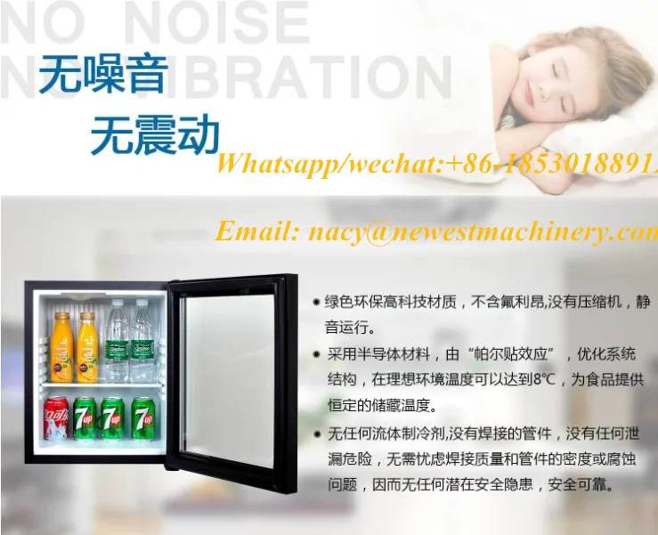 30L Mini Fridge Small Refrigerator for Hotel Room Household Refrigerator Glass Door Mini Cake Showcase Tea Cooler Box Portable