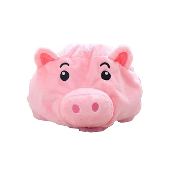 

Plush Toys For Kids Adults Wear Anime Movie Animal Pink Pig Hat Cosplay Props Plush Head Fancy Taiyaki Cosplay Cap