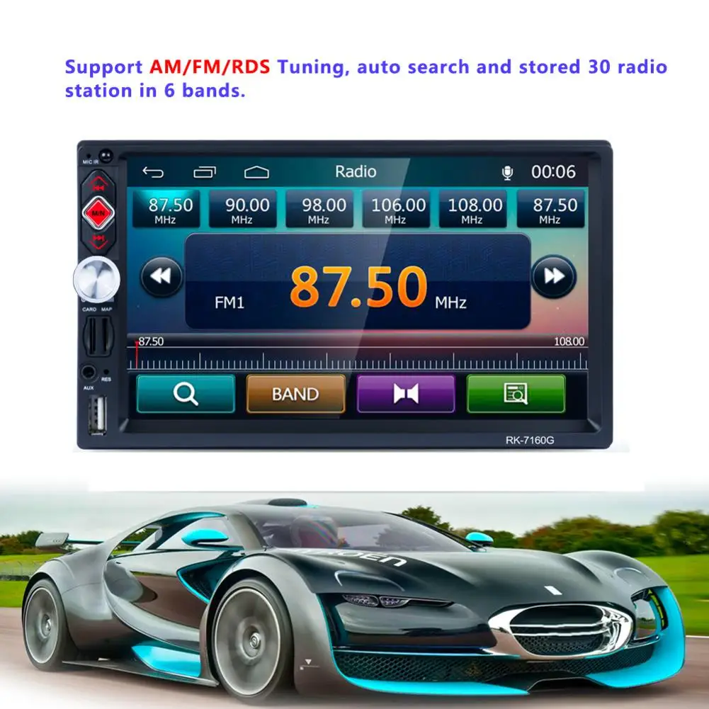 2 Din автомагнитола " HD Авторадио мультимедийный плеер сенсорный экран gps Авто аудио стерео MP5 плеер Bluetooth USB TF FM камера