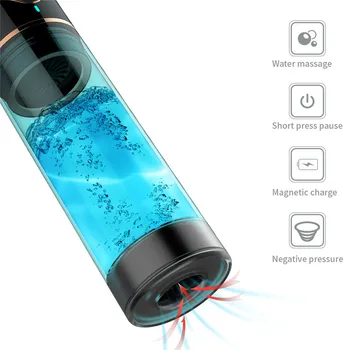 Water Bath Penis Enlargement Vacuum Pump Electric Male Masturbator Cup Penis Delay Training with Spa Sex Machine For Man toys 18 4